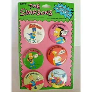 New Multicolor Comic Cartoon Pinback -‎ Unbranded with Tags/Box